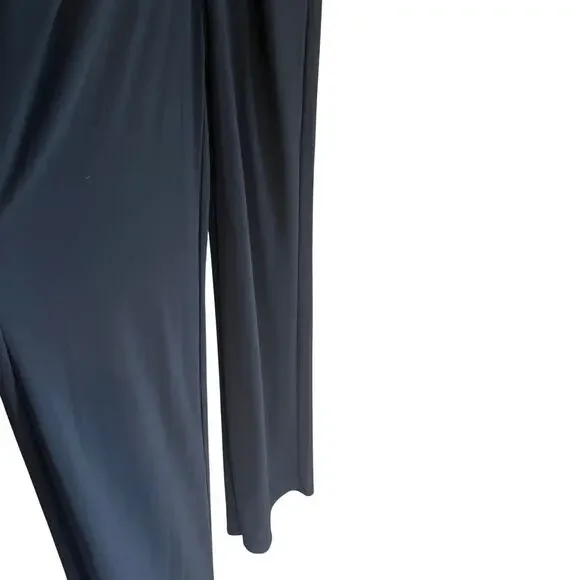 Ramy Brook Alayna Twisted Front Long Sleeve Wide Leg Jumpsuit Black Size 4 - Picture 6 of 10